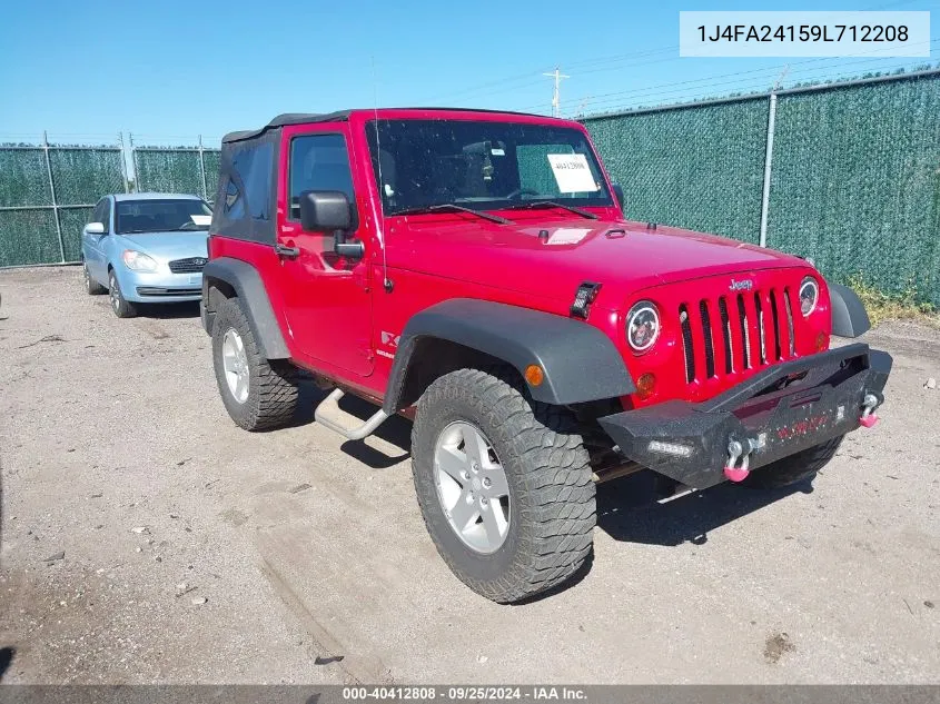 2009 Jeep Wrangler X VIN: 1J4FA24159L712208 Lot: 40412808