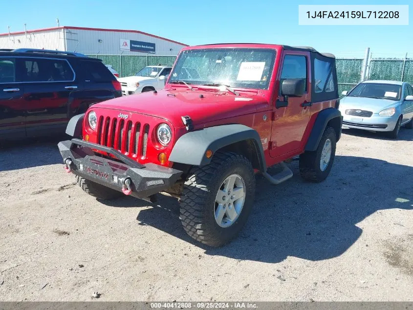 2009 Jeep Wrangler X VIN: 1J4FA24159L712208 Lot: 40412808