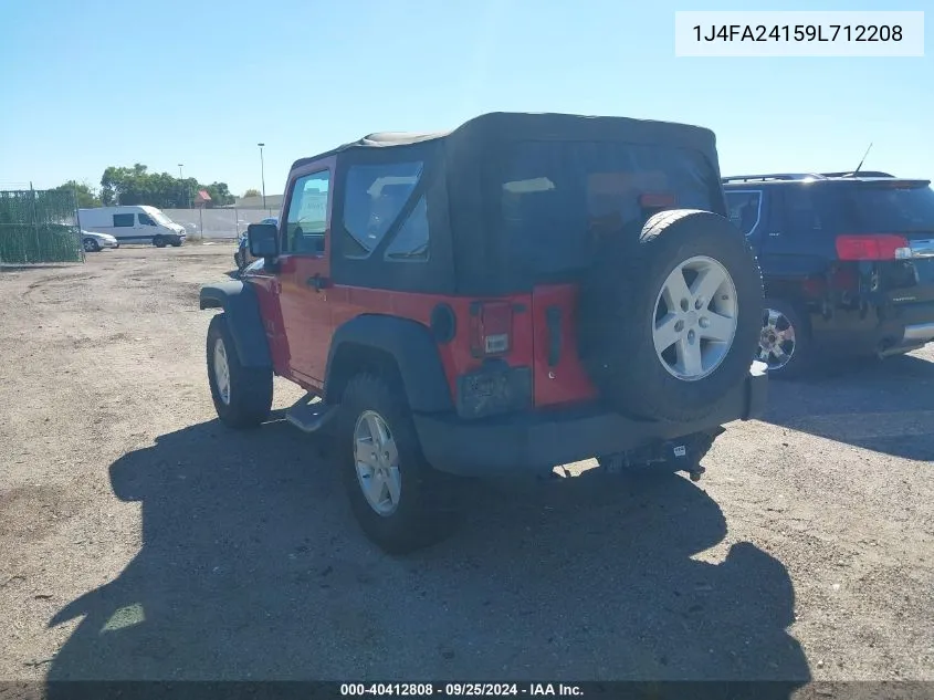 1J4FA24159L712208 2009 Jeep Wrangler X