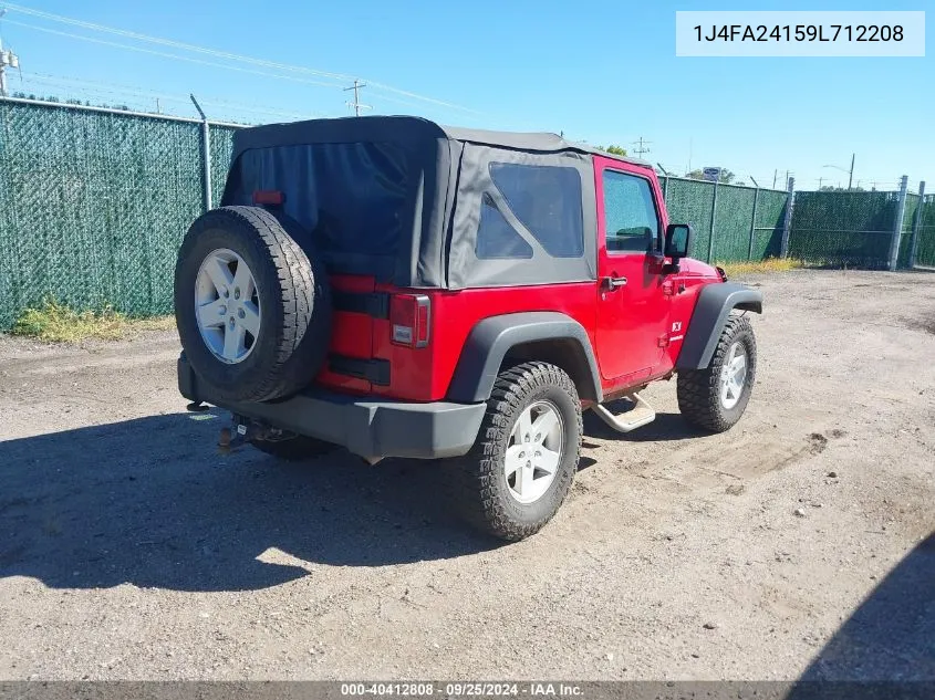 2009 Jeep Wrangler X VIN: 1J4FA24159L712208 Lot: 40412808