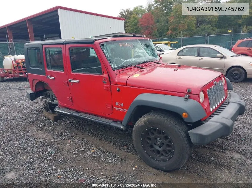 2009 Jeep Wrangler Unlimited X VIN: 1J4GA39159L745762 Lot: 40415181