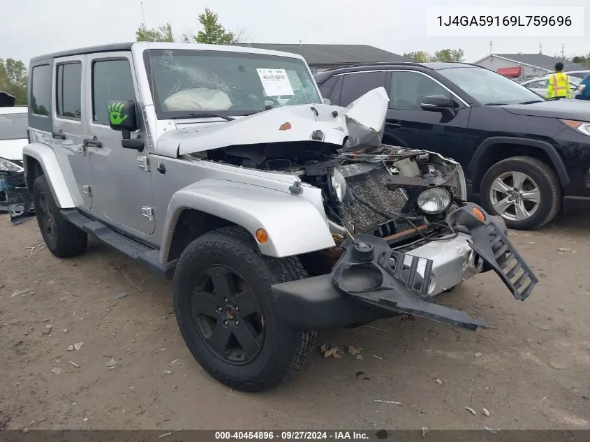 1J4GA59169L759696 2009 Jeep Wrangler Unlimited Sahara