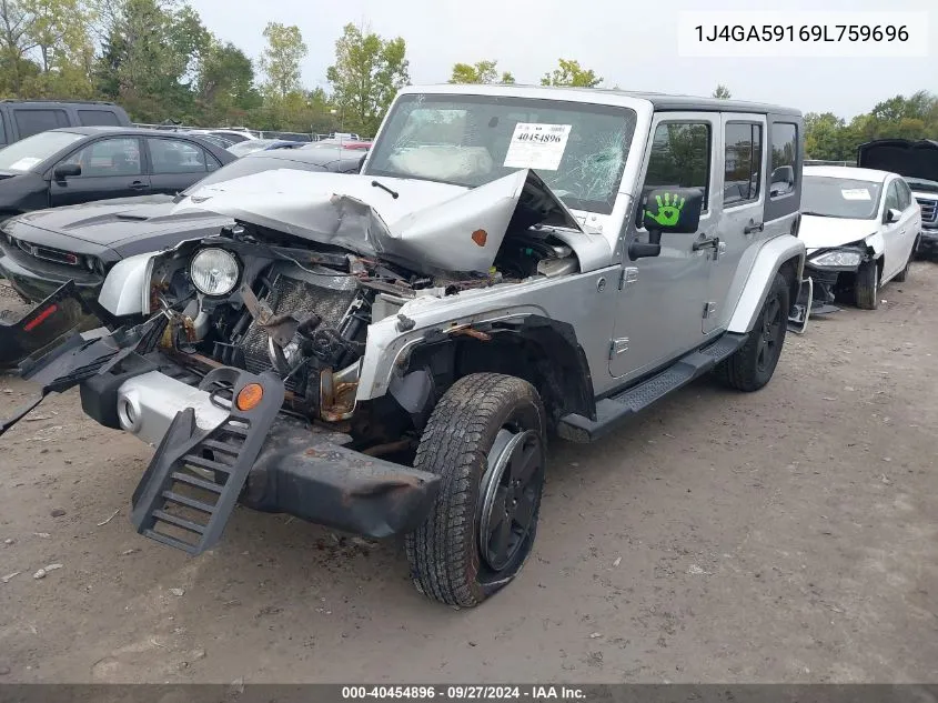 1J4GA59169L759696 2009 Jeep Wrangler Unlimited Sahara