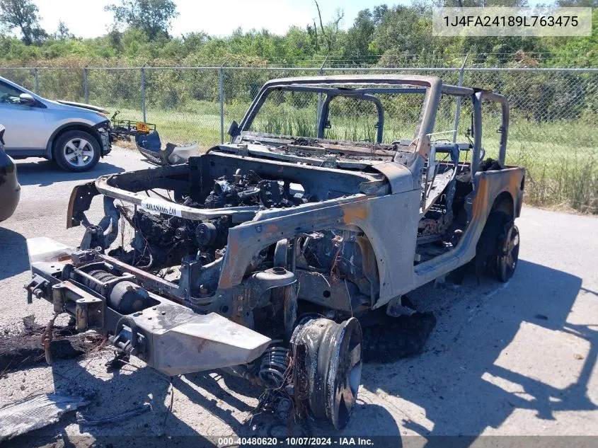 2009 Jeep Wrangler X VIN: 1J4FA24189L763475 Lot: 40480620