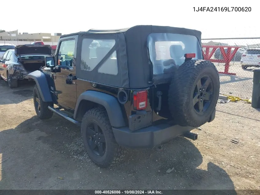 1J4FA24169L700620 2009 Jeep Wrangler X