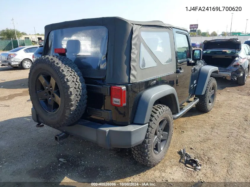 1J4FA24169L700620 2009 Jeep Wrangler X