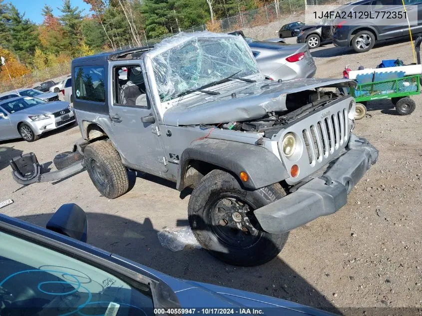 2009 Jeep Wrangler X VIN: 1J4FA24129L772351 Lot: 40559947