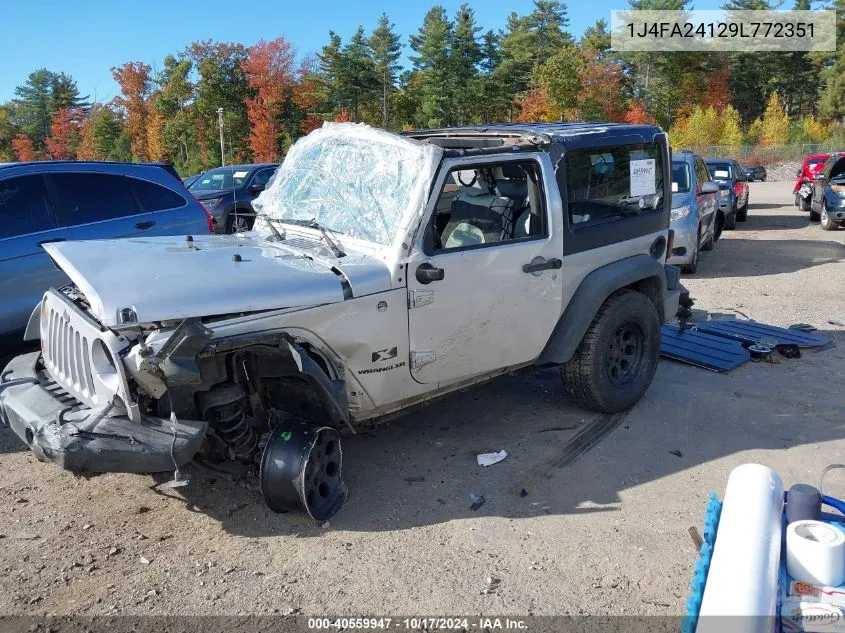 2009 Jeep Wrangler X VIN: 1J4FA24129L772351 Lot: 40559947