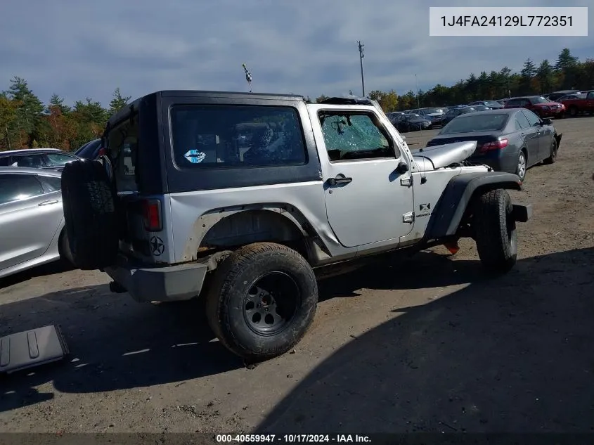 2009 Jeep Wrangler X VIN: 1J4FA24129L772351 Lot: 40559947