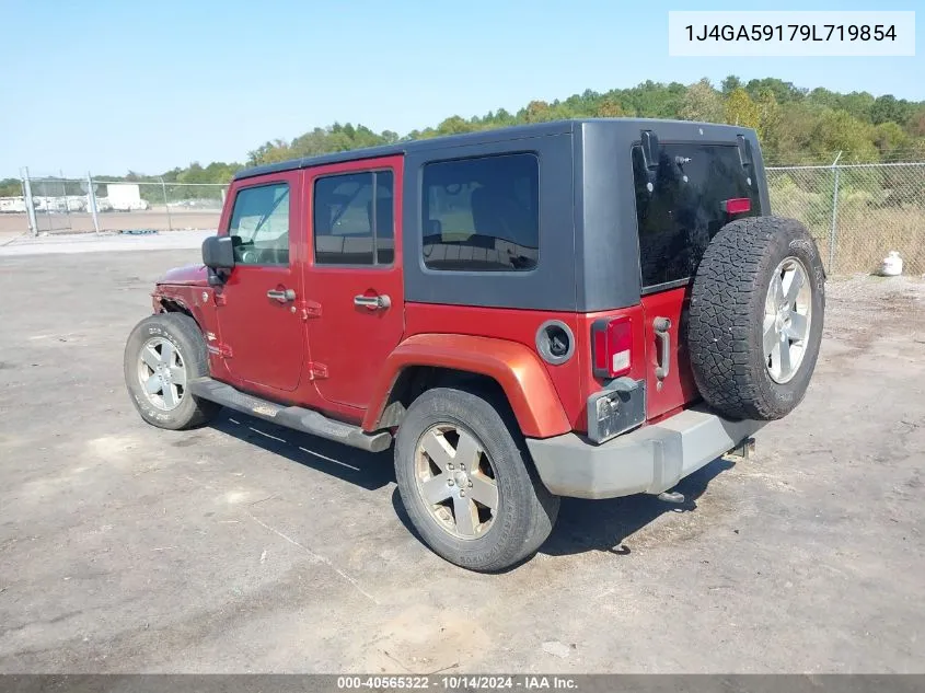 2009 Jeep Wrangler Unlimited Sahara VIN: 1J4GA59179L719854 Lot: 40565322