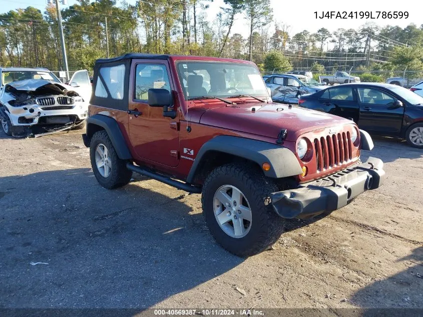 2009 Jeep Wrangler X VIN: 1J4FA24199L786599 Lot: 40569387