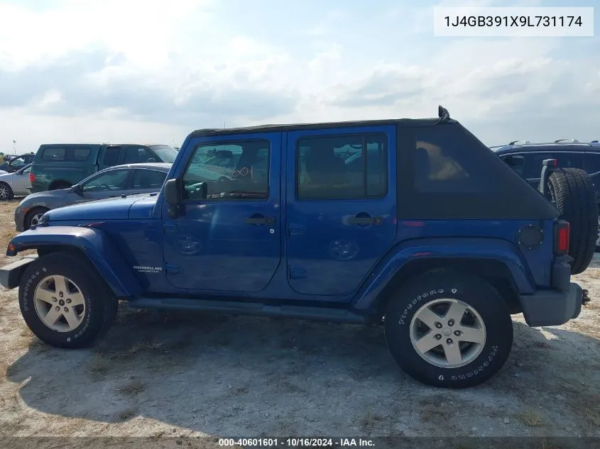 2009 Jeep Wrangler Unlimited X VIN: 1J4GB391X9L731174 Lot: 40601601