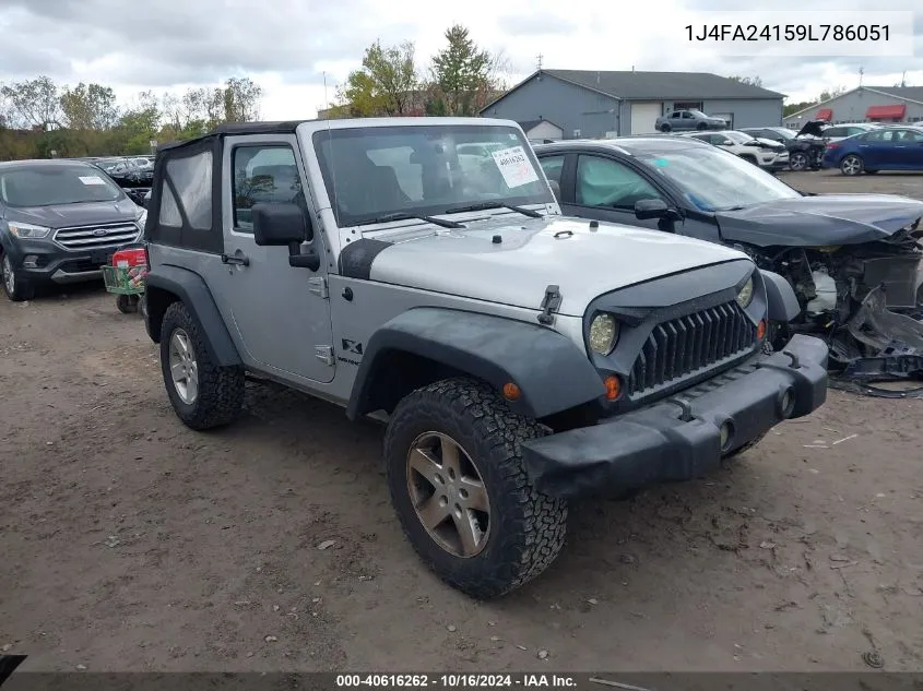 2009 Jeep Wrangler X VIN: 1J4FA24159L786051 Lot: 40616262