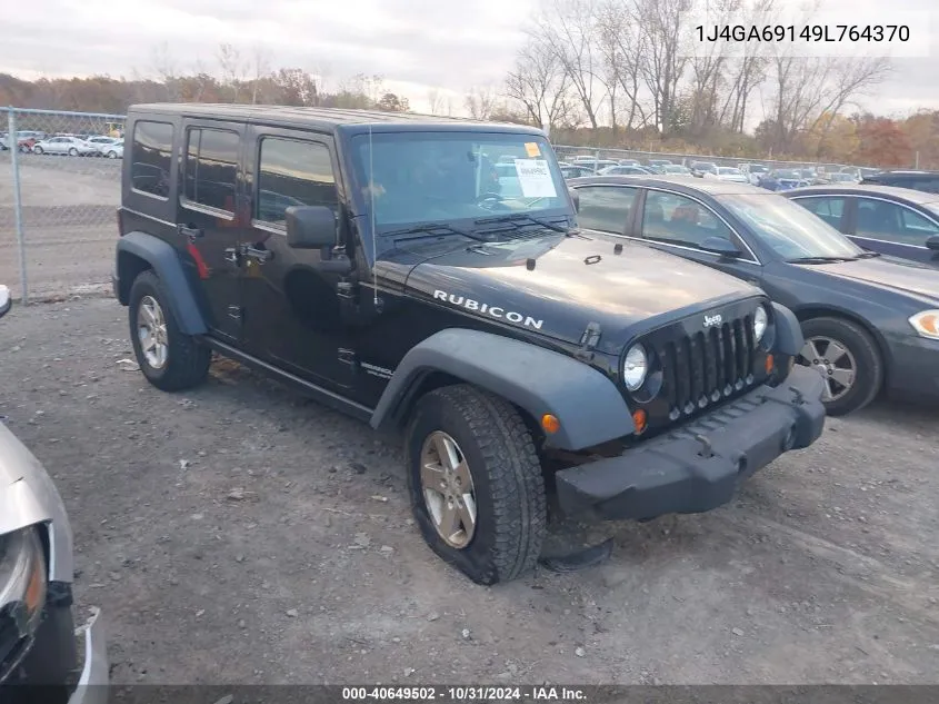 2009 Jeep Wrangler Unlimited Rubicon VIN: 1J4GA69149L764370 Lot: 40649502