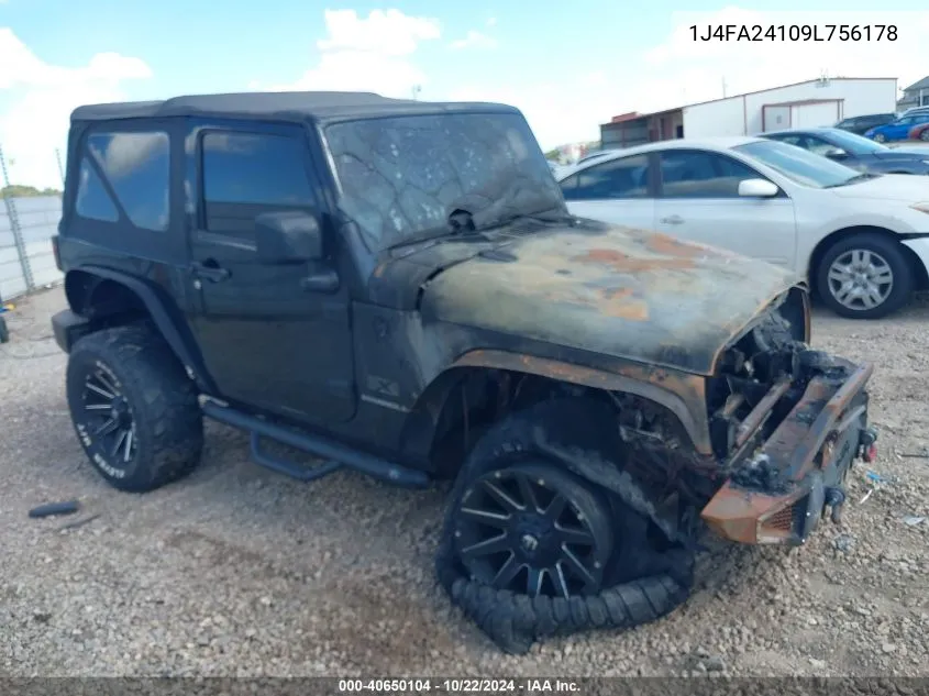 2009 Jeep Wrangler X VIN: 1J4FA24109L756178 Lot: 40650104