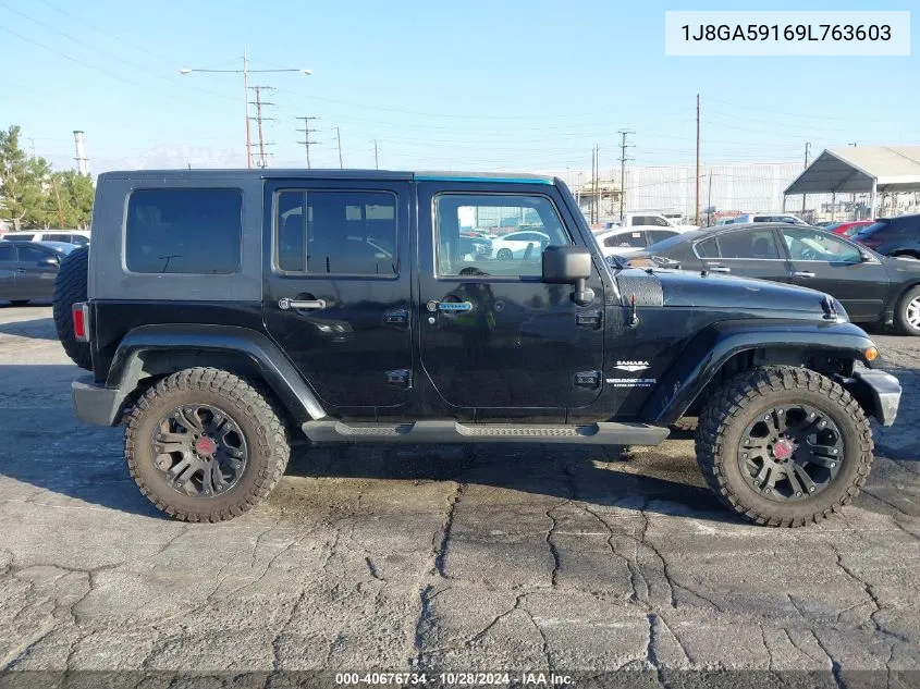 2009 Jeep Wrangler Unlimited Sahara VIN: 1J8GA59169L763603 Lot: 40676734