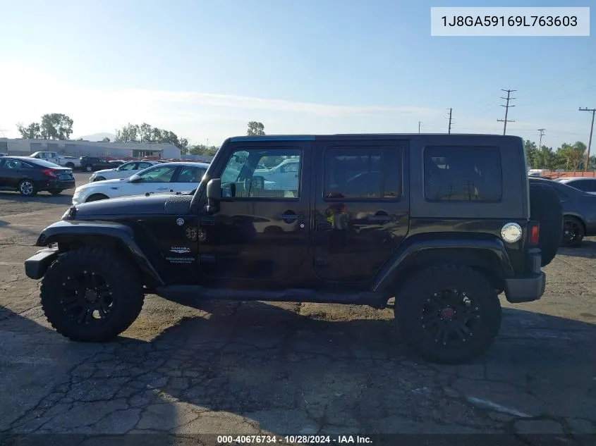 2009 Jeep Wrangler Unlimited Sahara VIN: 1J8GA59169L763603 Lot: 40676734