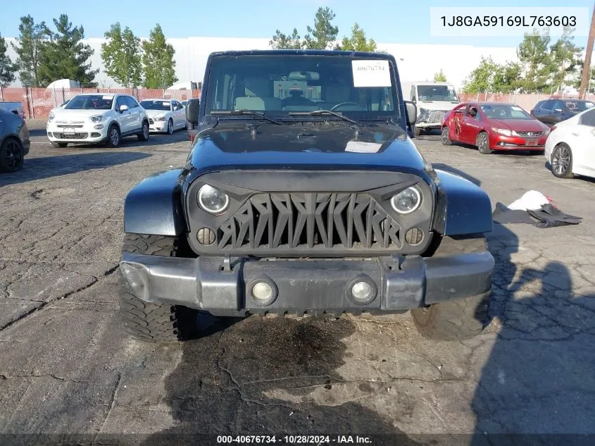 2009 Jeep Wrangler Unlimited Sahara VIN: 1J8GA59169L763603 Lot: 40676734