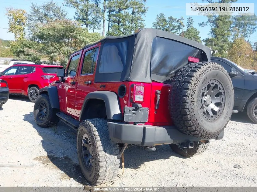 2009 Jeep Wrangler Unlimited X VIN: 1J4GA39119L786812 Lot: 40676975