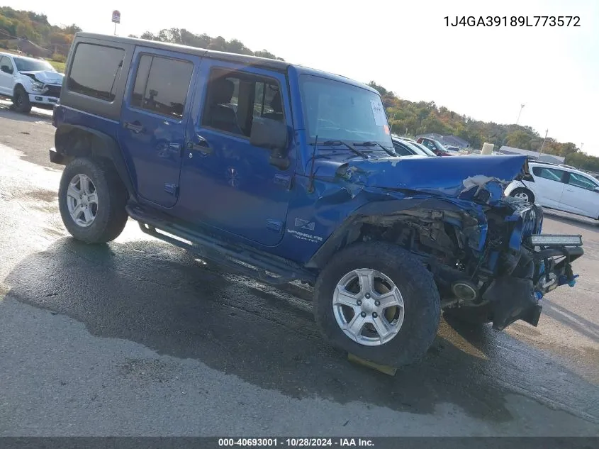 2009 Jeep Wrangler Unlimited X VIN: 1J4GA39189L773572 Lot: 40693001