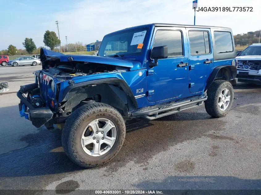 2009 Jeep Wrangler Unlimited X VIN: 1J4GA39189L773572 Lot: 40693001