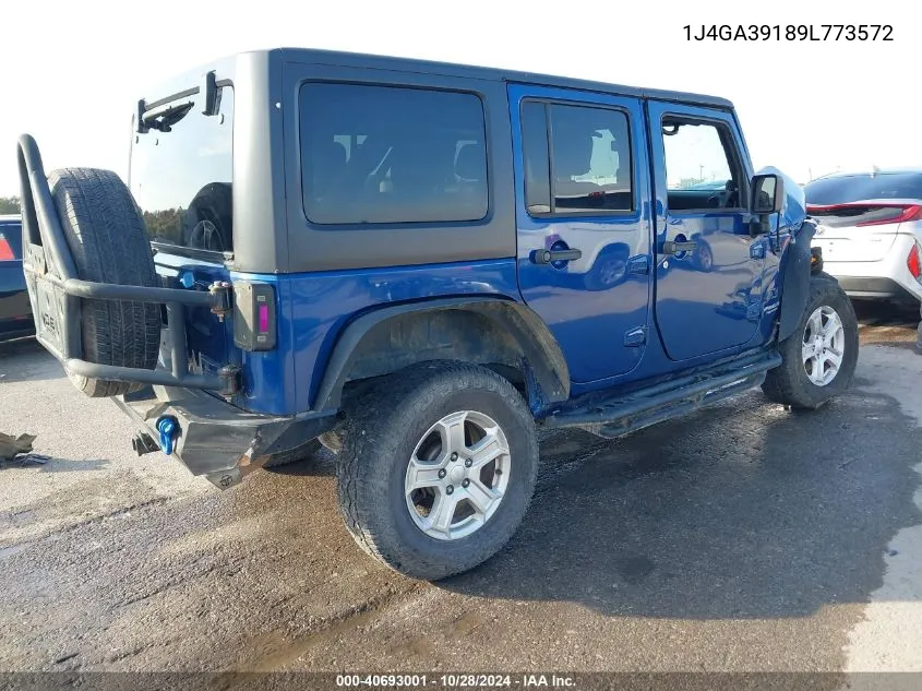 2009 Jeep Wrangler Unlimited X VIN: 1J4GA39189L773572 Lot: 40693001