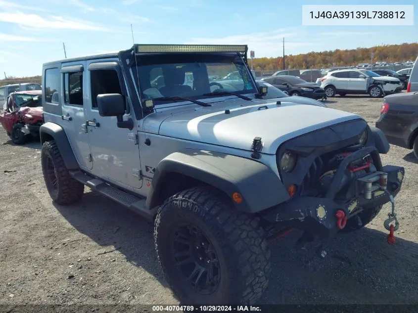 2009 Jeep Wrangler Unlimited X VIN: 1J4GA39139L738812 Lot: 40704789