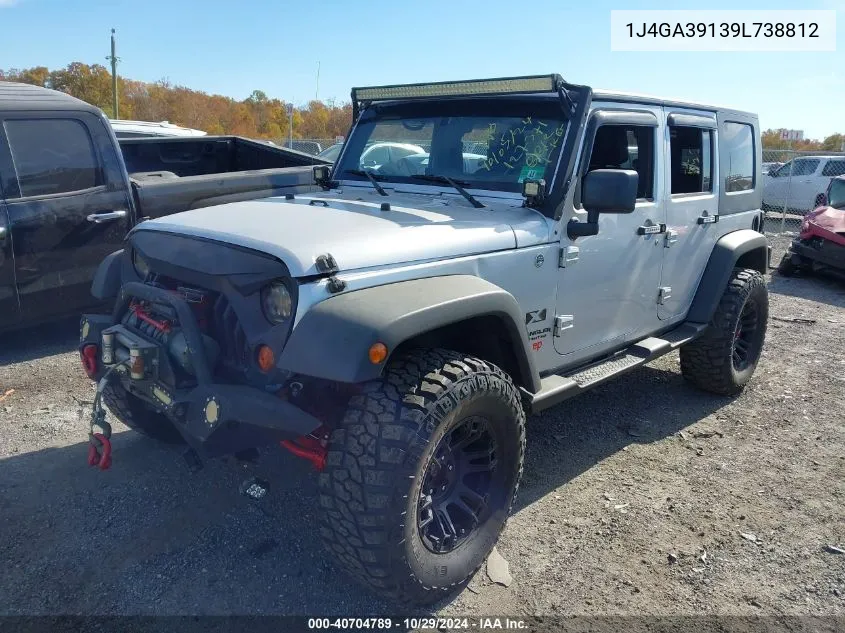 2009 Jeep Wrangler Unlimited X VIN: 1J4GA39139L738812 Lot: 40704789