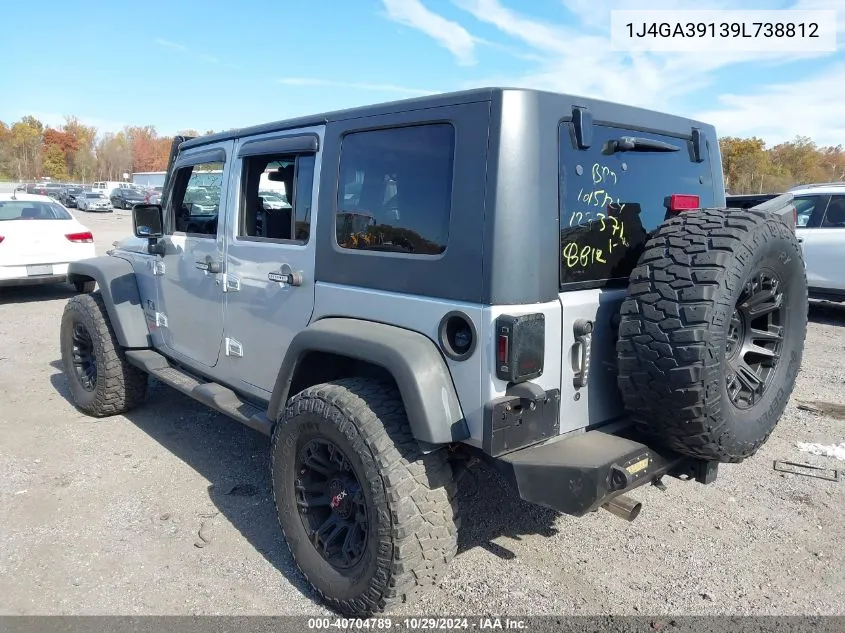 2009 Jeep Wrangler Unlimited X VIN: 1J4GA39139L738812 Lot: 40704789