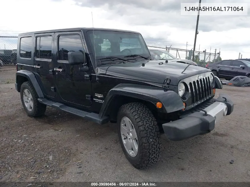 2010 Jeep Wrangler Unlimited Sahara VIN: 1J4HA5H16AL171064 Lot: 39590456