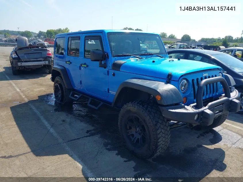 1J4BA3H13AL157441 2010 Jeep Wrangler Unlimited Sport