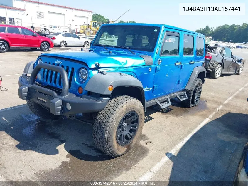 1J4BA3H13AL157441 2010 Jeep Wrangler Unlimited Sport