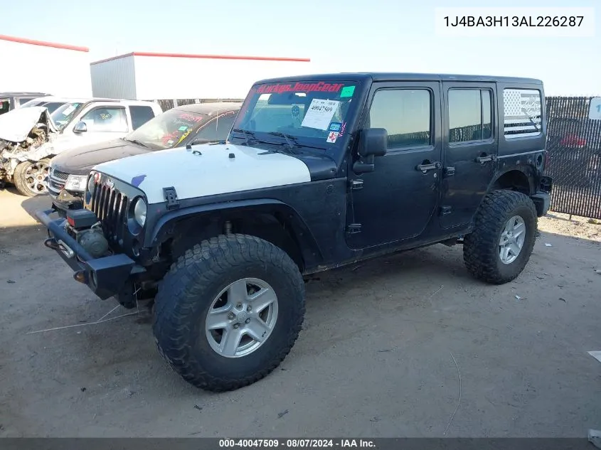 2010 Jeep Wrangler Unlimited Sport VIN: 1J4BA3H13AL226287 Lot: 40047509