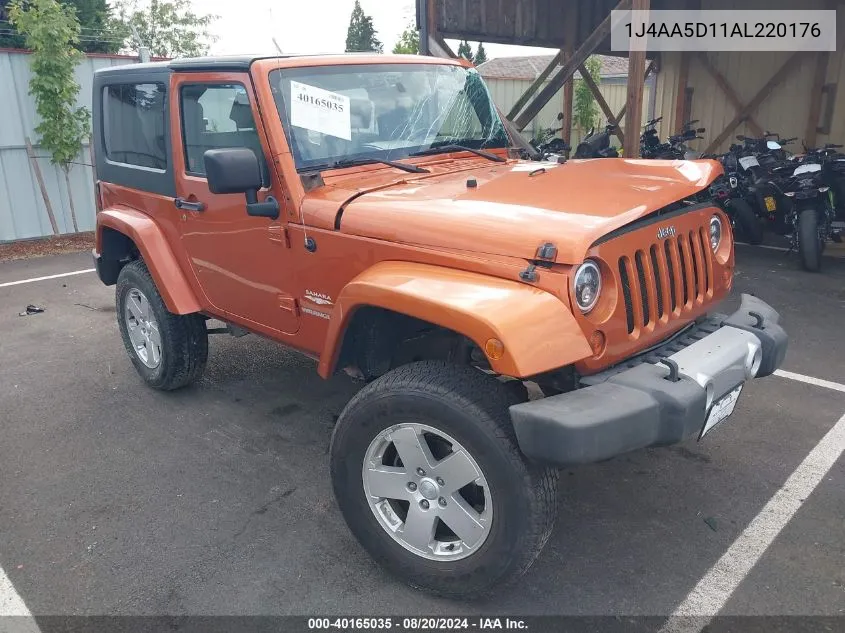 2010 Jeep Wrangler Sahara VIN: 1J4AA5D11AL220176 Lot: 40165035