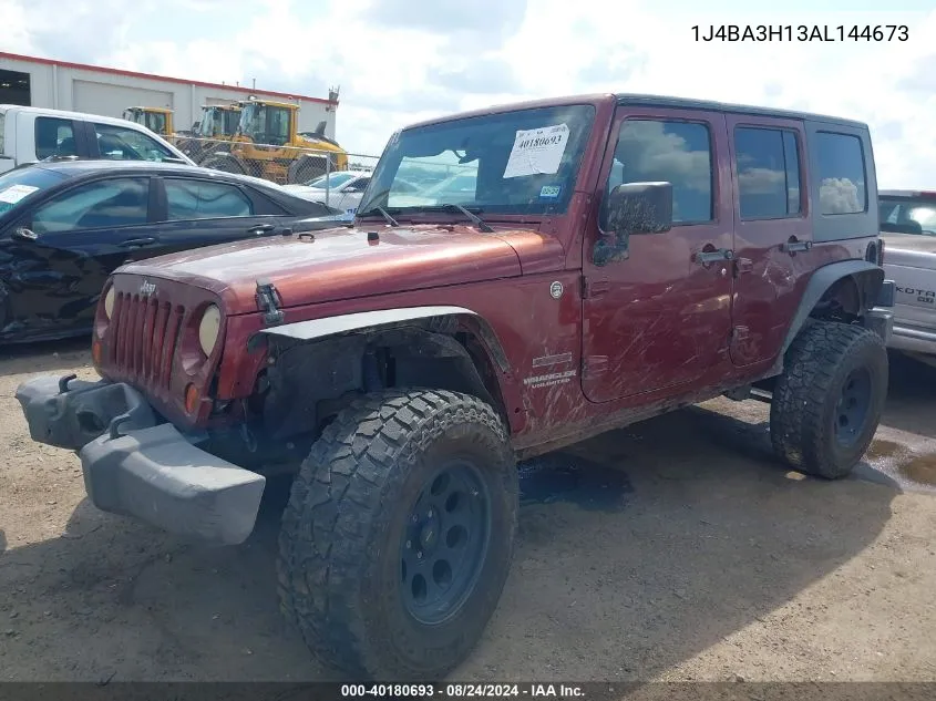 2010 Jeep Wrangler Unlimited Sport VIN: 1J4BA3H13AL144673 Lot: 40180693