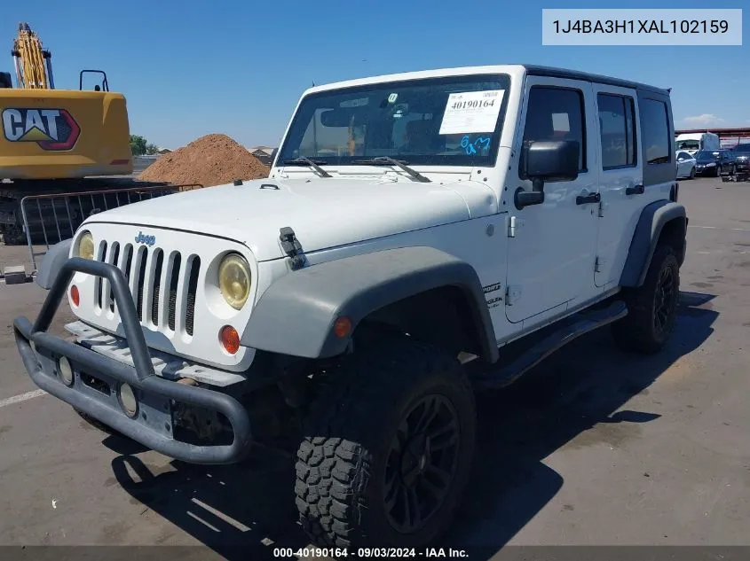 1J4BA3H1XAL102159 2010 Jeep Wrangler Unlimited Sport