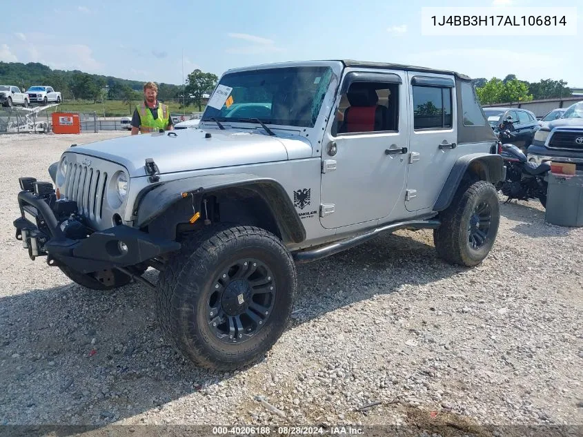 2010 Jeep Wrangler Unlimited Sport VIN: 1J4BB3H17AL106814 Lot: 40206188