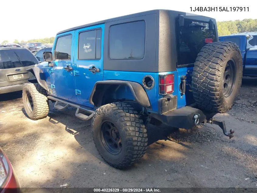 2010 Jeep Wrangler Unlimited Sport VIN: 1J4BA3H15AL197911 Lot: 40226329