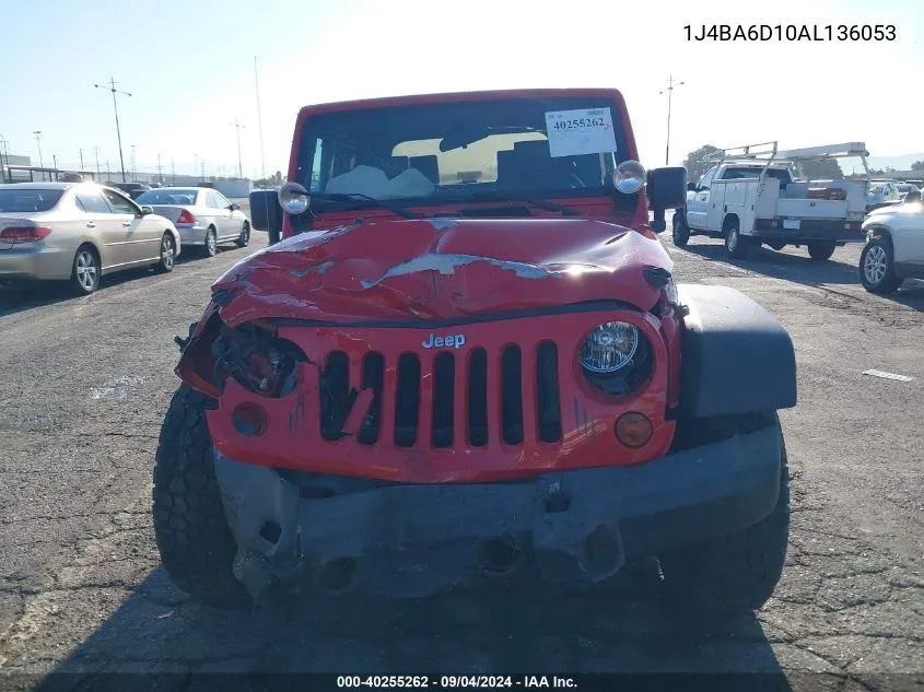 1J4BA6D10AL136053 2010 Jeep Wrangler Rubicon