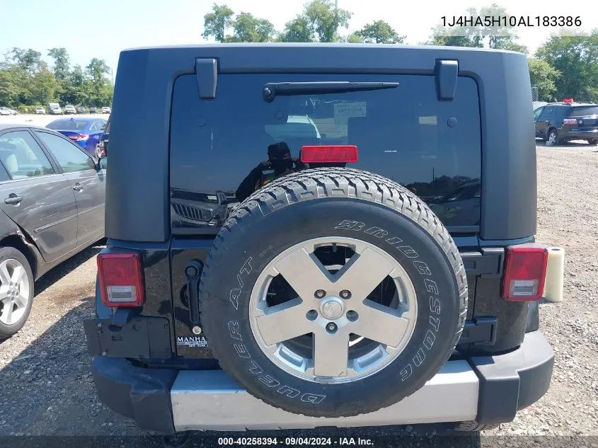 1J4HA5H10AL183386 2010 Jeep Wrangler Unlimited Sahara