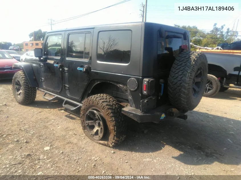 2010 Jeep Wrangler Unlimited Sport VIN: 1J4BA3H17AL189406 Lot: 40263336