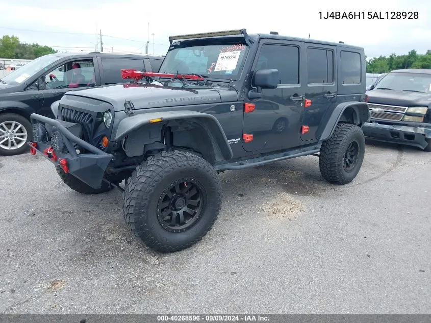 1J4BA6H15AL128928 2010 Jeep Wrangler Unlimited Rubicon