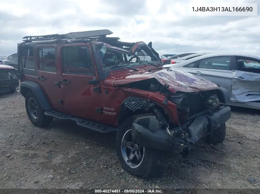 2010 Jeep Wrangler Unlimited Sport VIN: 1J4BA3H13AL166690 Lot: 40274451