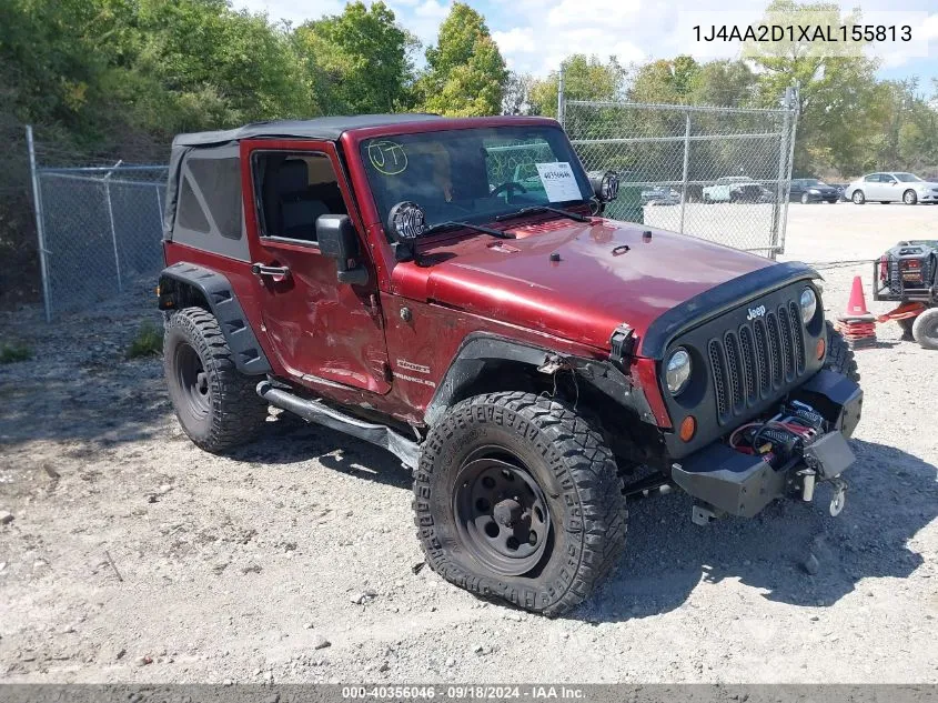 2010 Jeep Wrangler Sport VIN: 1J4AA2D1XAL155813 Lot: 40356046