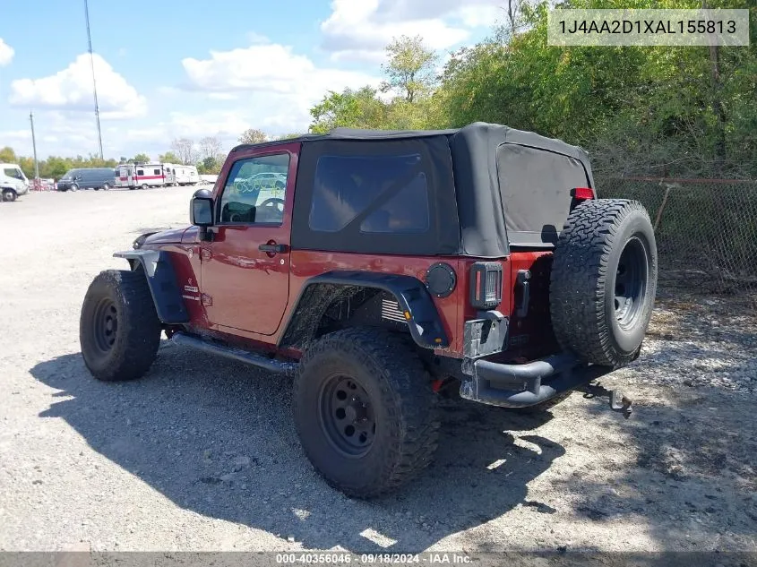 2010 Jeep Wrangler Sport VIN: 1J4AA2D1XAL155813 Lot: 40356046