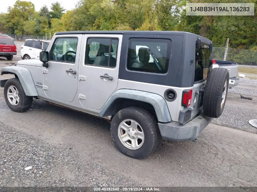 1J4BB3H19AL136283 2010 Jeep Wrangler Unlimited Sport