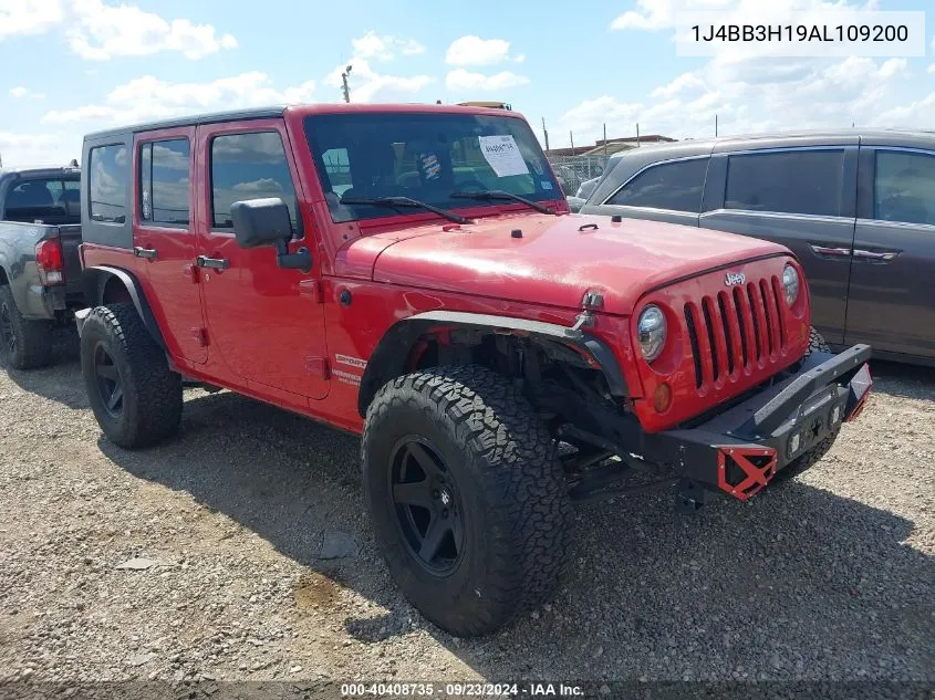 1J4BB3H19AL109200 2010 Jeep Wrangler Unlimited Sport