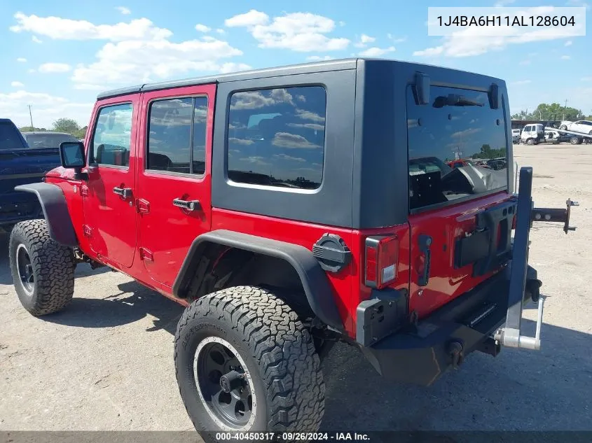 2010 Jeep Wrangler Unlimited Rubicon VIN: 1J4BA6H11AL128604 Lot: 40450317