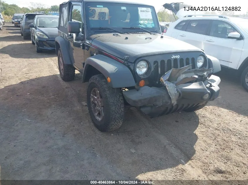 1J4AA2D16AL124882 2010 Jeep Wrangler Sport