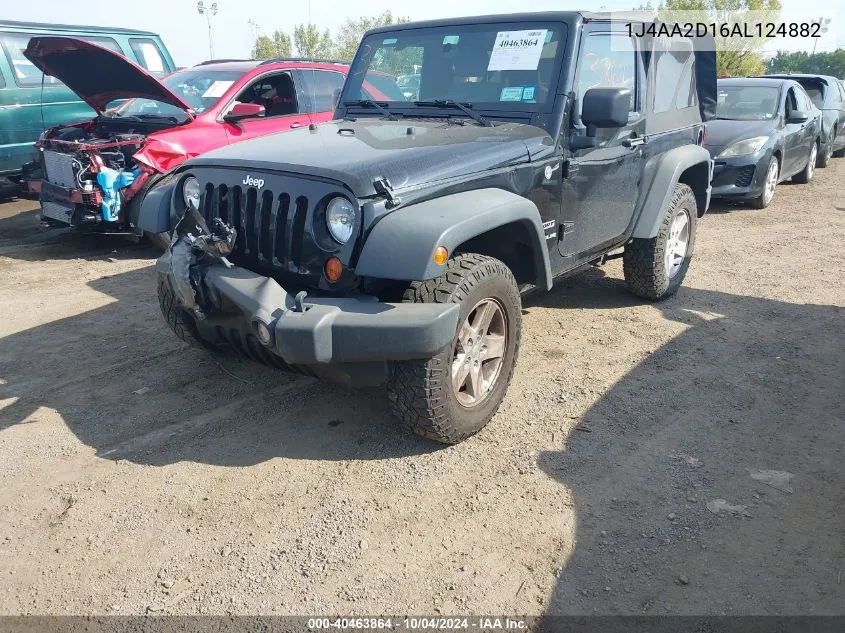 2010 Jeep Wrangler Sport VIN: 1J4AA2D16AL124882 Lot: 40463864